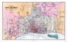 Plate 008 - Detroit City, Wayne County 1883 with Detroit